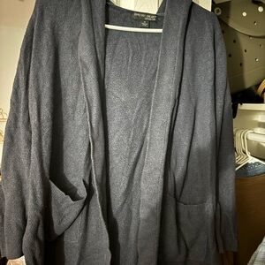 Barefoot Dreams Charcoal Open-Front Blazer